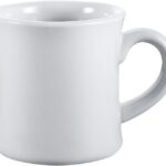 12-Ounce Porcelain Round Coffee Mug, 3-1/2 by 4-Inch, Super White, Box of 36