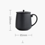 Mug Mug Ceramic Cup with Lid Simple Home Office Mugs-default - Image 2